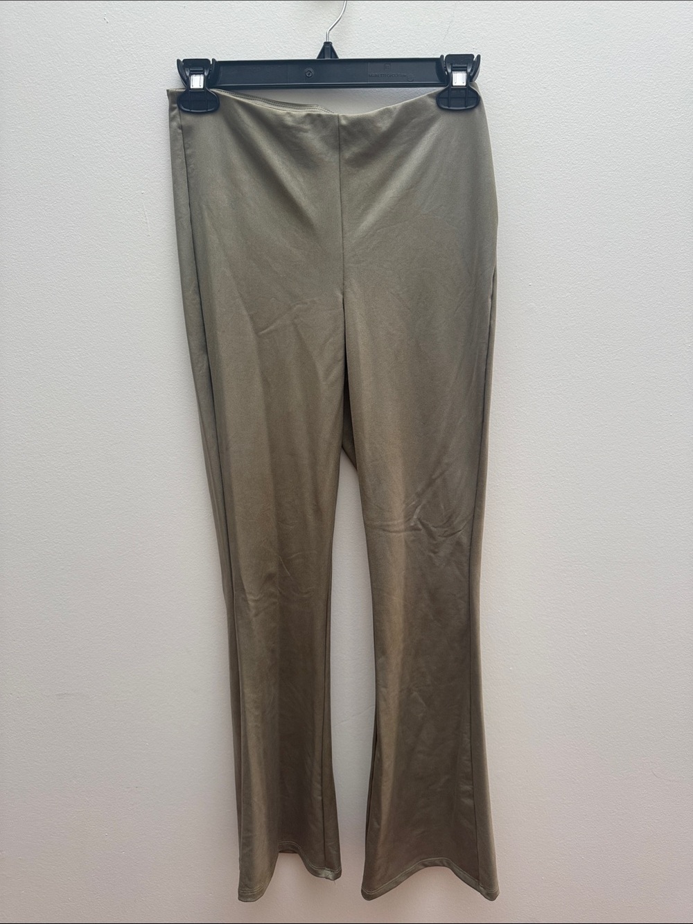 Stretchy Olive Green Flare Pants